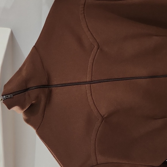 Vintage turtleneck blouse from Western Heritage, brown, size 12. - Picture 4 of 6